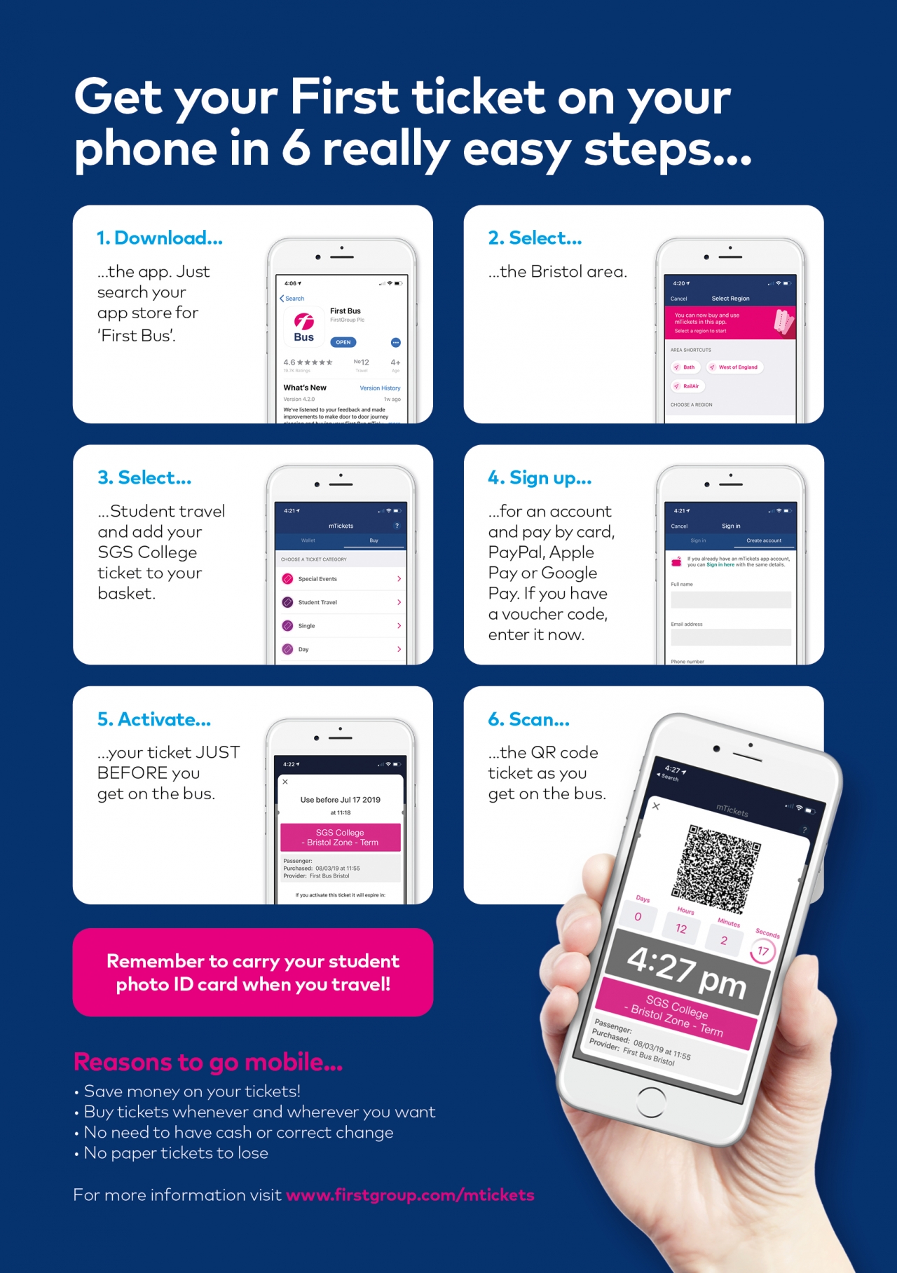 SGS College Bristol, Bath and the West First Bus